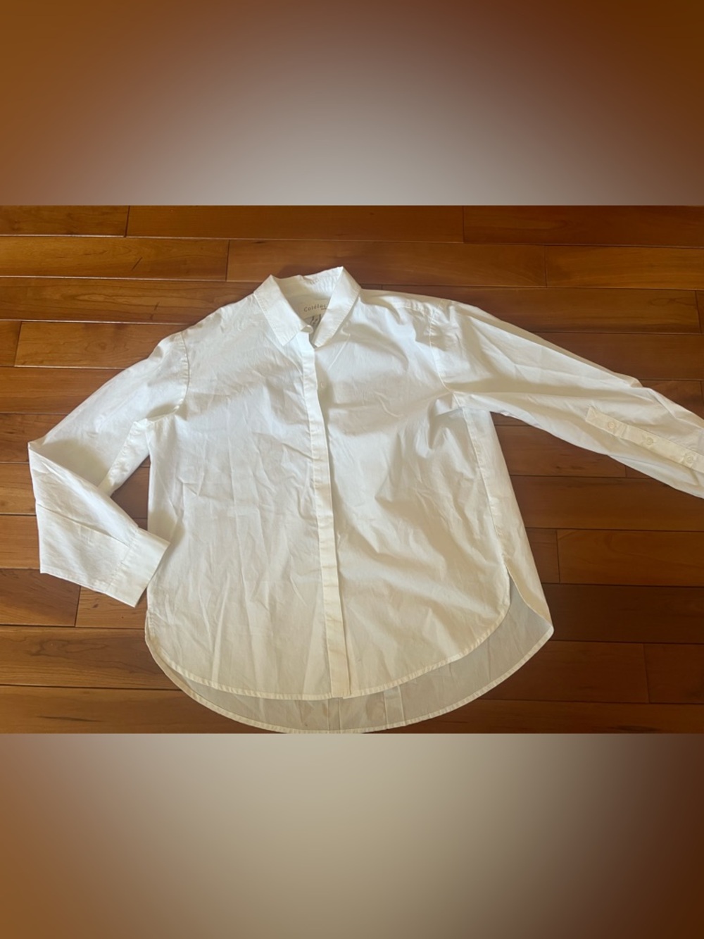 Cotélac acote Oversized long-sleeved shirt white organic cotton 1 quiet luxury - Picture 6 of 8